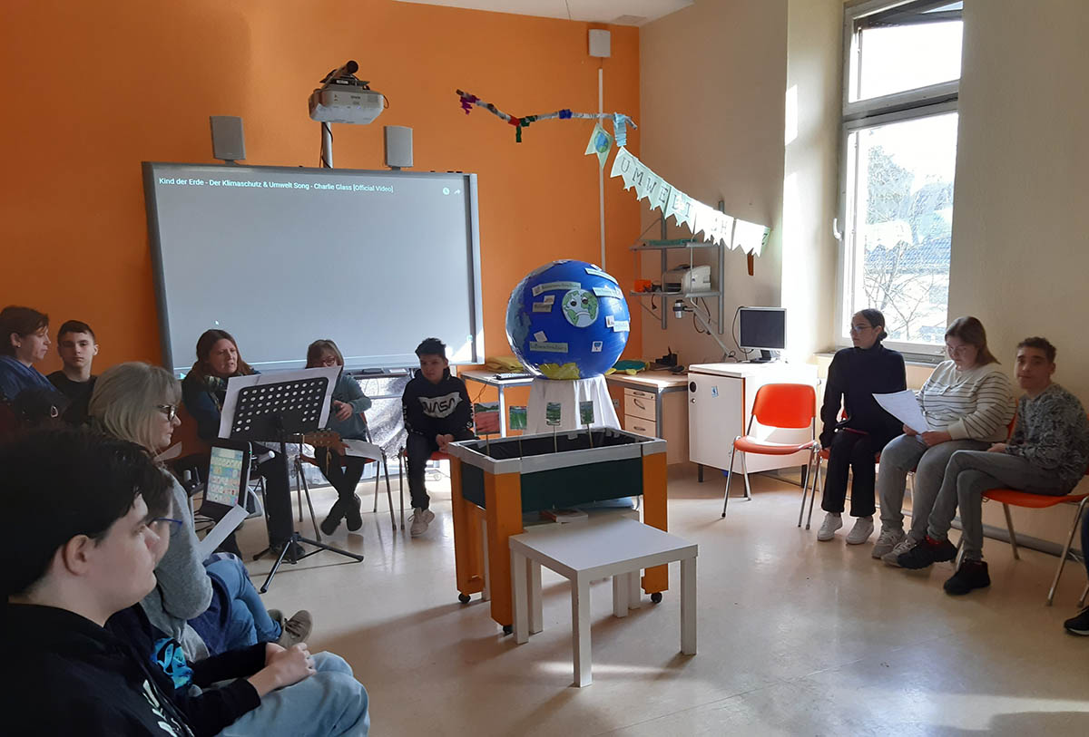 Schler der Christiane-Herzog-Schule beschftigen sich mit Klima- und Umweltschutz