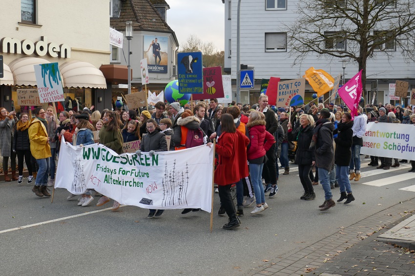 Bei der Klima-Demonstration im vergangenen Jahr (Foto: wwgoesgreen)