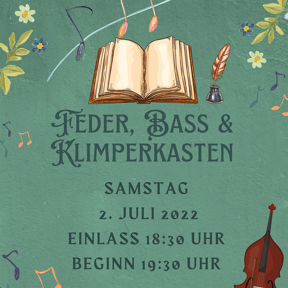 Feder, Bass und Klimperkasten: Gedicht-Konzert in Montabaur