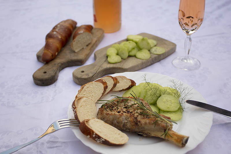 Westerwlder Rezepte: Gegrillte Schweinekoteletts 
