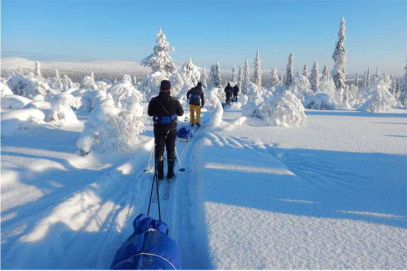 Scheck der Rotarier Montabaur fr Skiwanderung in Lappland 