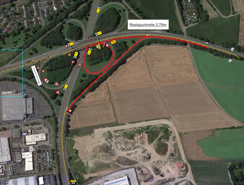 B 42 und B 256: Letzter Bauabschnitt im Bereich Kreuz Neuwied 