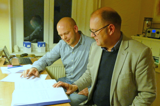 Matthias Mengel (links) und Jens Sttzel wollen mehr Transparenz in der Ortspolitik. (Foto: by) 