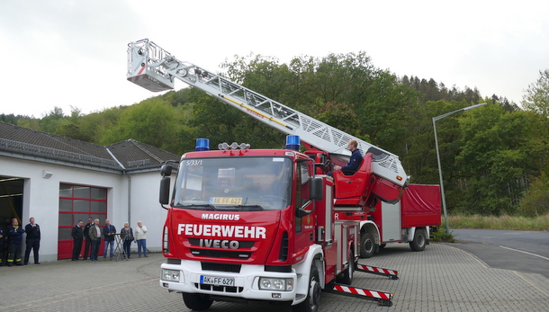 Die Herdorfer Feuerwehr hat jetzt eine Drehleiter. (Foto: ma)