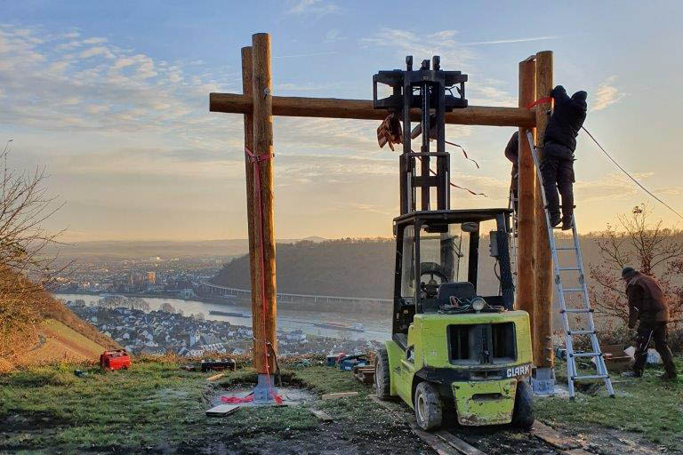 Eines der Brgerprojekte aus dem Jahr 2019: Die Weinbergschaukel auf dem Nrer Kopf bei Leutesdorf (Foto: Emmerich/VVV)