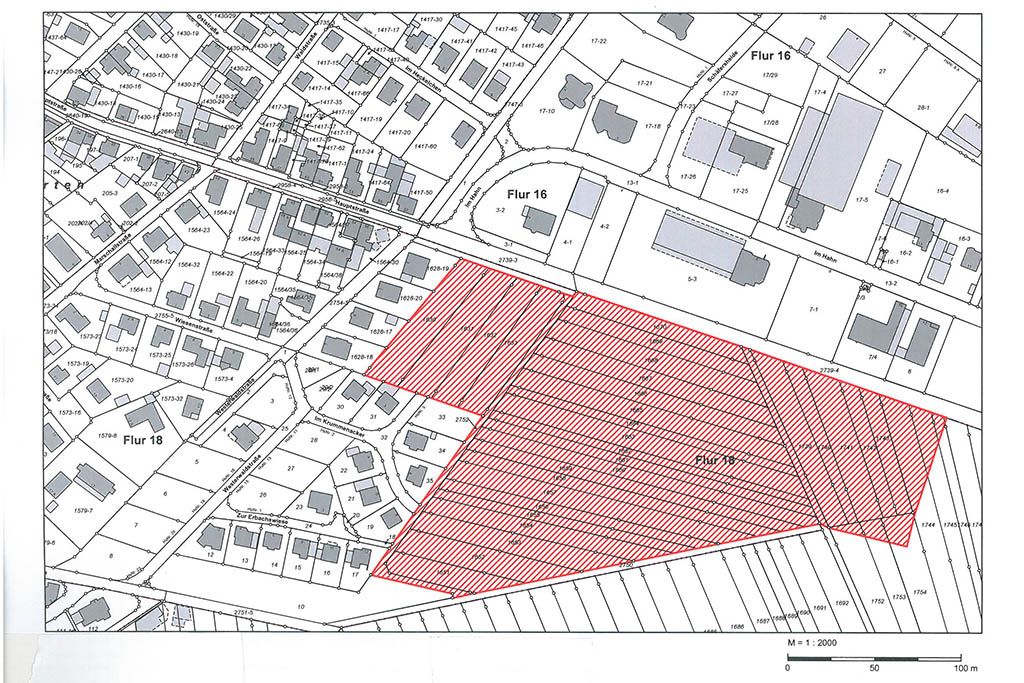 Lageplan des Bebauungsgebietes Krummenacker. Foto: Ortsgemeinde Nauort