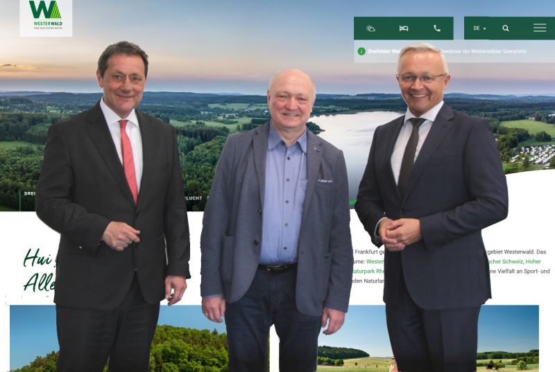 Die Landrte Schwickert, Lieber Und Hallerbach (von links). Foto: privat