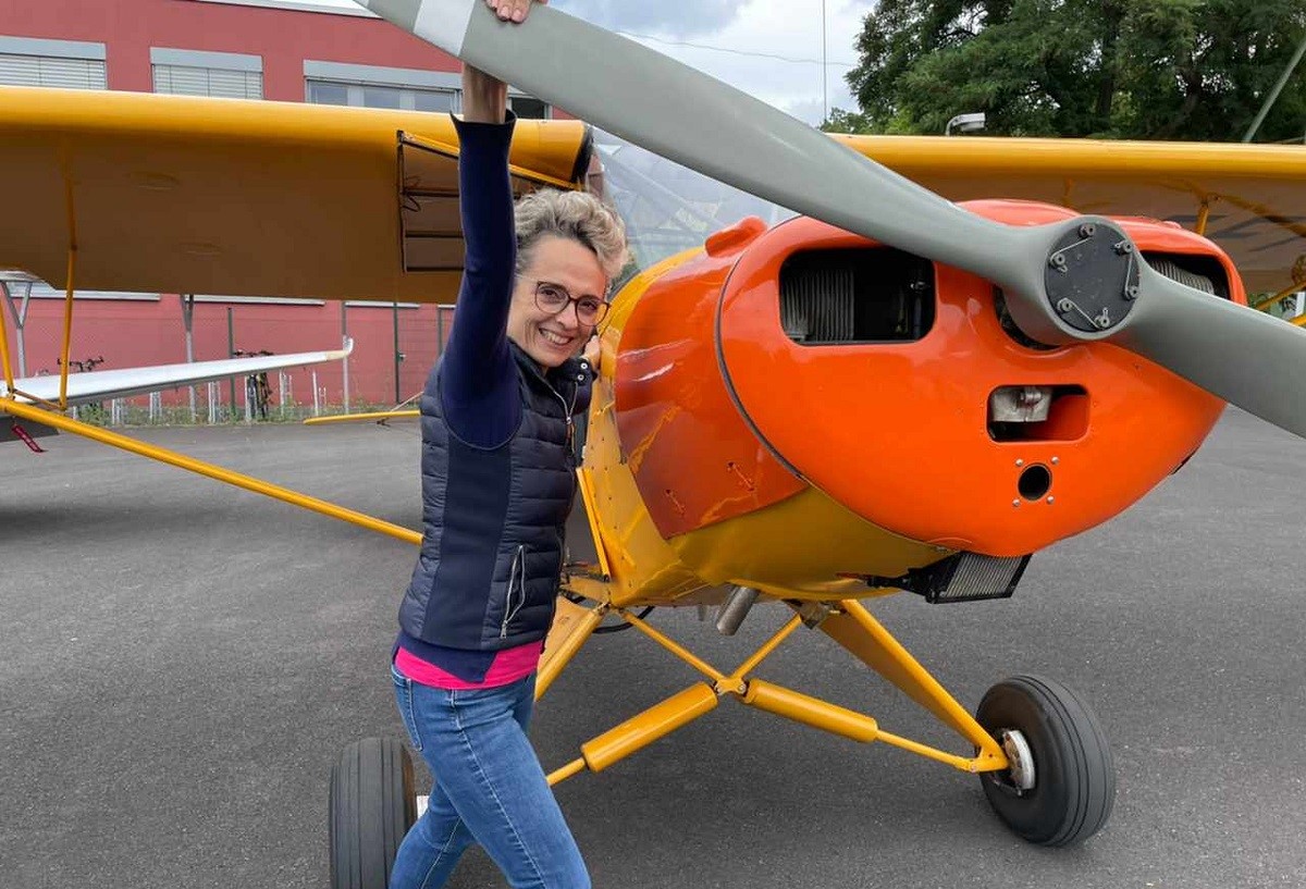 Dr. Kian-Larissa Ferdows-Theis darf sich als erste Schlepp-Pilotin im SFC Betzdorf-Kirchen bezeichnen. (Fotos: privat)