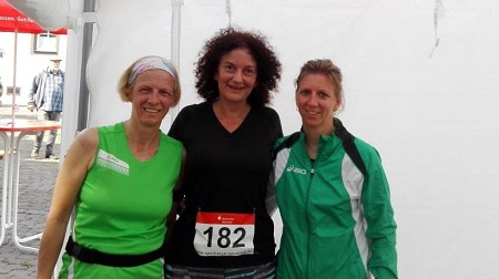Bianca Klein, Sonja Schneeloch und Christina Limbach starteten in Engers. (TuS Horhausen)