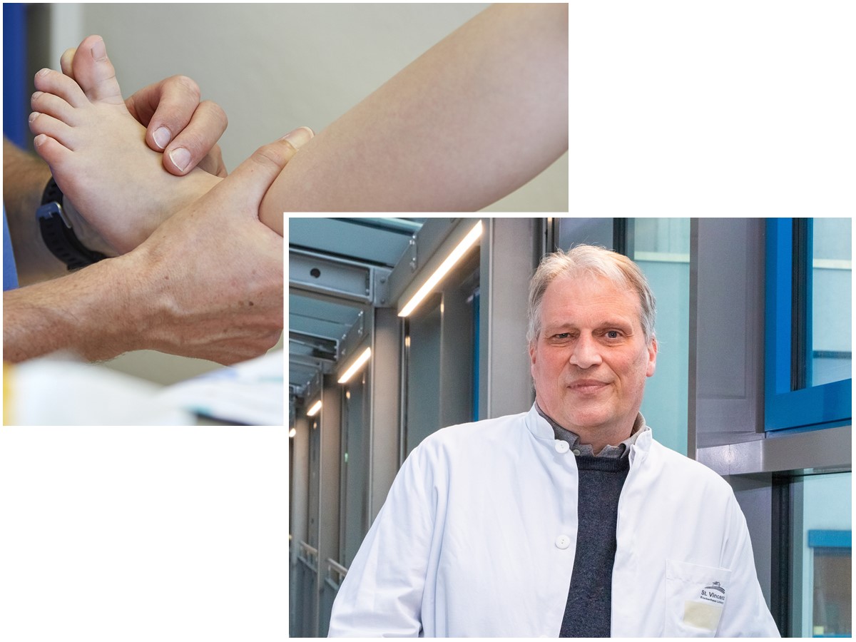 Dr. Jrgen Fey als Leitender Oberarzt Orthopdie spricht ber die Besonderheiten der Kinderorthopdie. (Fotos: St. Vinzenz-Krankenhaus)