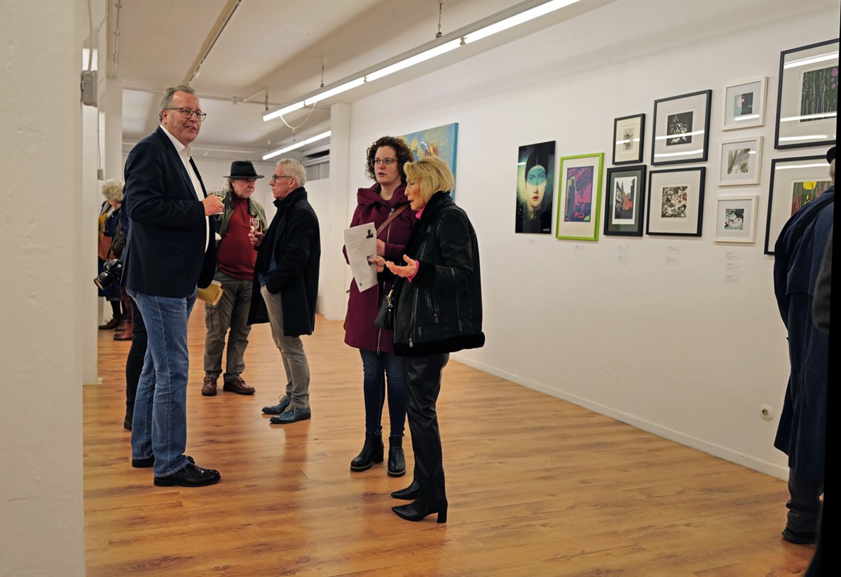 Auftakt fr das Ausstellungsjahr 2023: Mitglieder des Kunstvereins Linz stellen aus