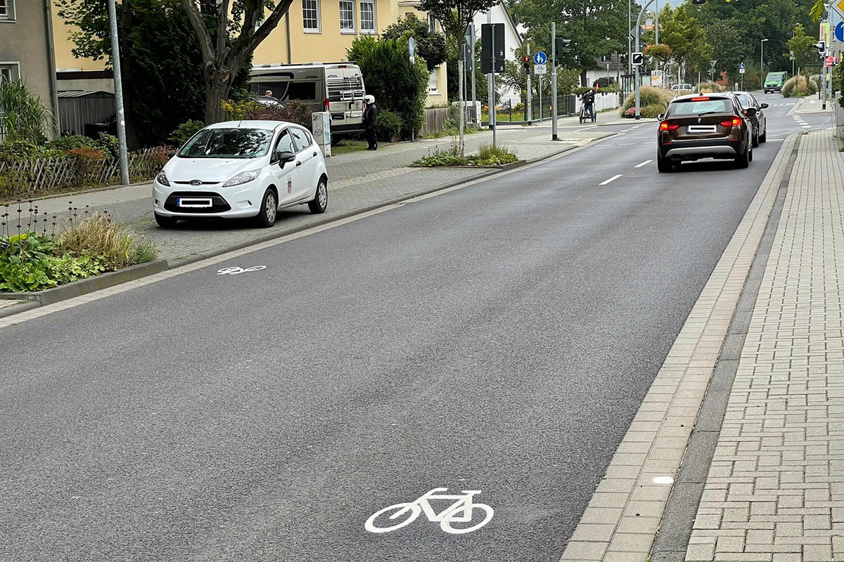 Piktogrammkette - Radverkehrsfhrung fr Miteinander im Straenverkehr