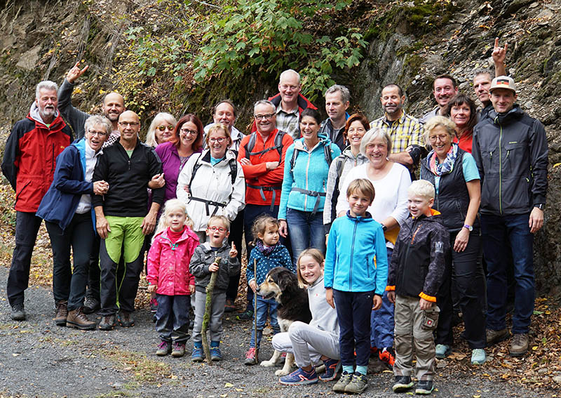 Gruppenfoto: Lauftreff Puderbach on Tour. Foto: Dietrich Rockenfeller