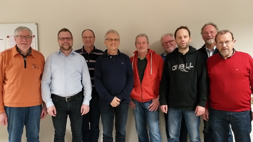 v.l.: Aloys Rolland, Lars Schmidt, Stephan Schmidt, Hubert Bodora, Hubert Hof, Ludwig Heer, Sven Jasser, Ulrich Jasser, Gerhard Jnger. Es fehlen: Jrg Mller und Dietmar Ischdonat (Foto: MGV Wallmenroth)