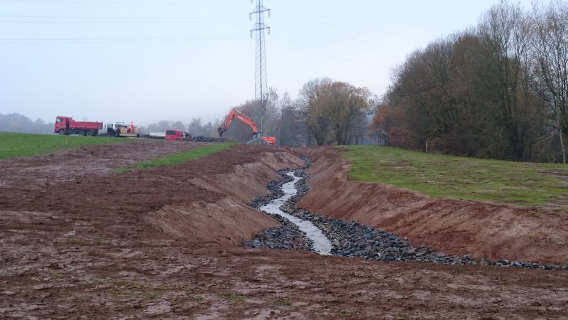 Renaturierung des Klberbaches bei Hahn am See (VG Wallmerod) Foto: SGD Nord 