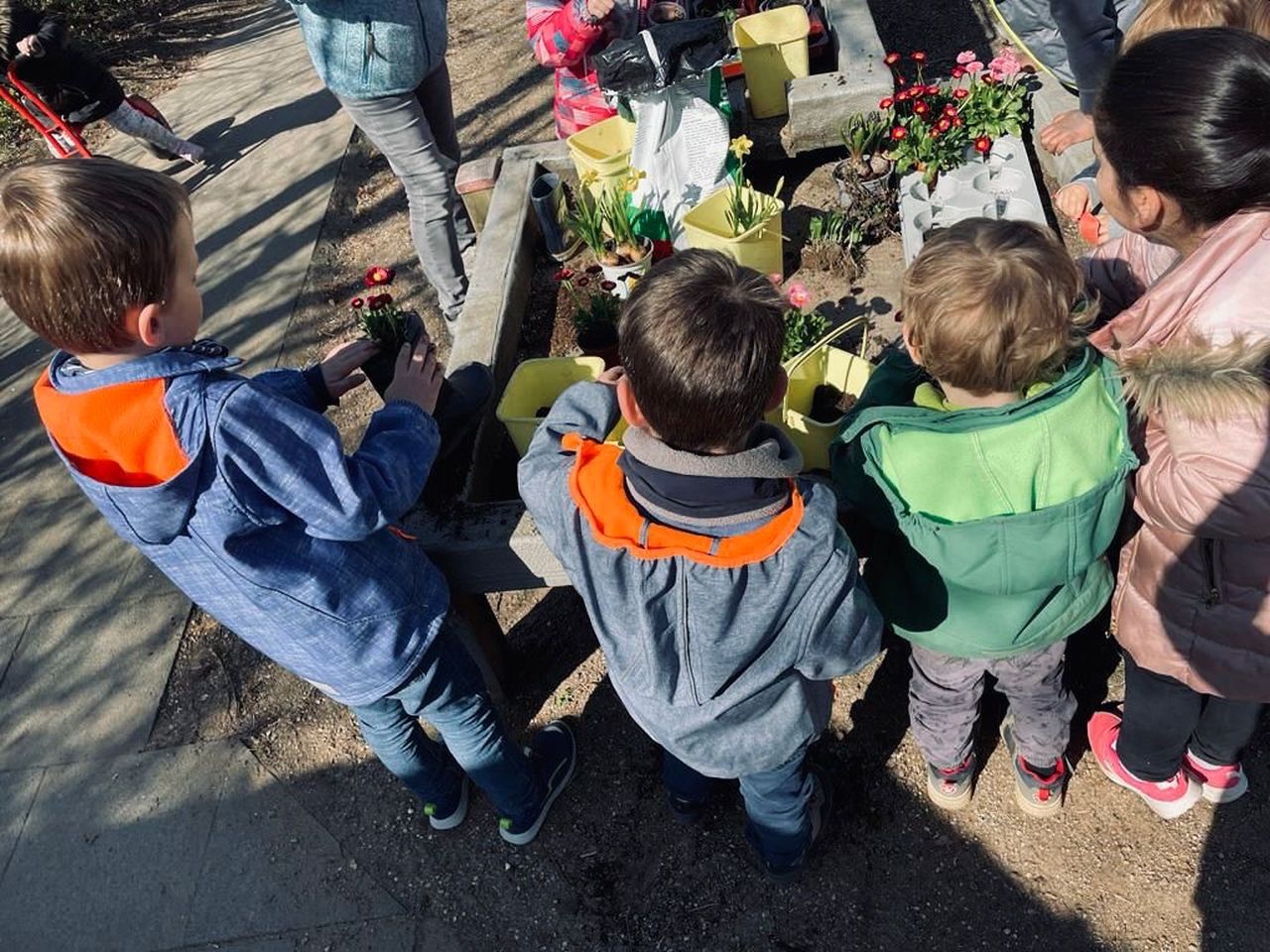 Wer will fleiige Grtner sehen, de muss zu den "Schlauen Fchsen" gehen. Fotos: Frderverein Sterntaler e.V.