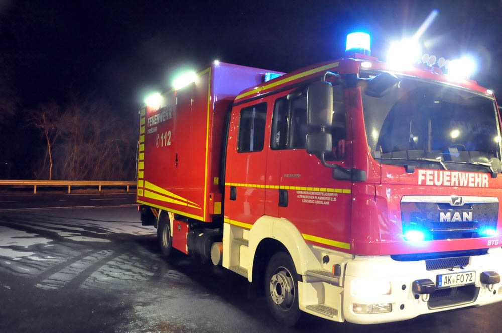 Lschzug Oberlahr freut sich ber ein neues Fahrzeug