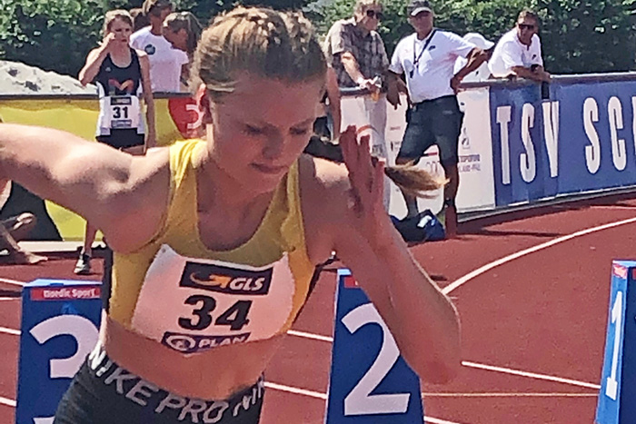 Marie Bckmann beim Sprint. Foto: Verein