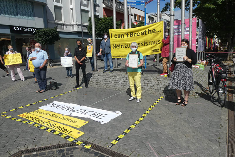 Mahnwache in Neuwied gegen Rassismus 