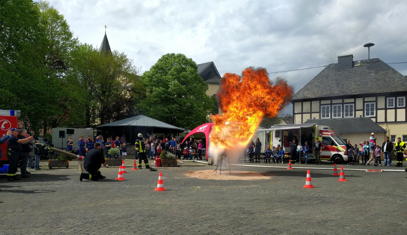 Der Firefighter Action Day lockte viele Neugierige nach Marienrachdorf. Fotos: Privat