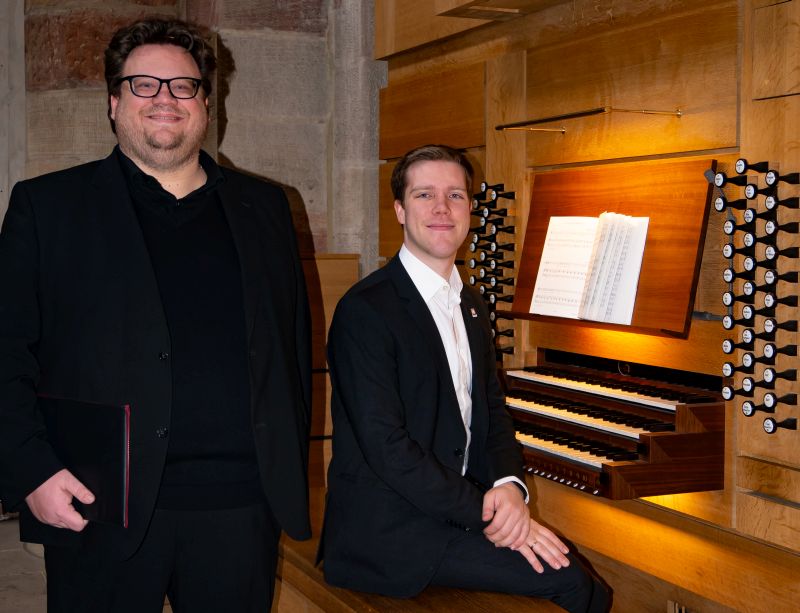 Bariton Michael Marz und organist Joachim Weller. Foto: privat