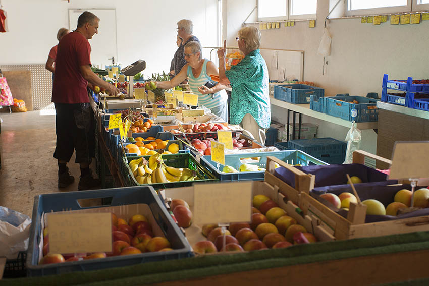 Jede Woche frisches Obst und Gemse. Fotos: Wolfgang Tischler