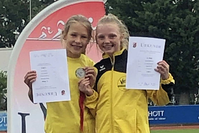 Leonie Bckmann erzielte mit 1,28 Meter im Hochsprung als Elfjhrige in der Altersklasse W12 den 5. Platz. Foto: Verein