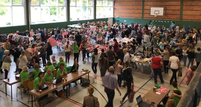 Der Basar zugunsten der Melsbacher Kita und der Grundschule lockte viele Besucher an. Foto: Privat