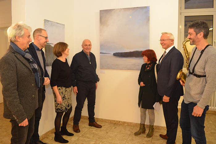 Von links: Norbert Oster, Bernd Willscheid, Rosina Kusche-Knirsch, Mircea Handabura, Dr. Lieselotte Sauer-Kaulbach, Landrat Achim Hallerbach, Alexander Reffgen. Foto: Kreisverwaltung
