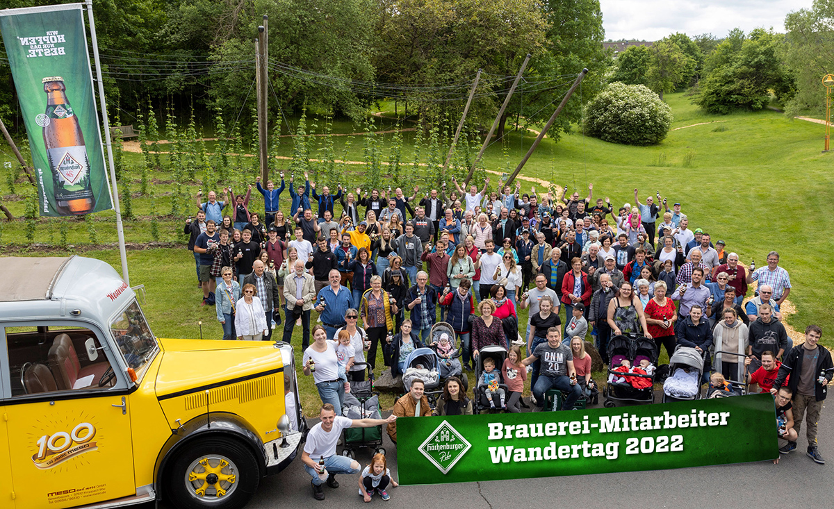 Mitarbeiter-Wandertag: Team der Westerwald-Brauerei erkundet den Wasser-Erlebnis-Pfad