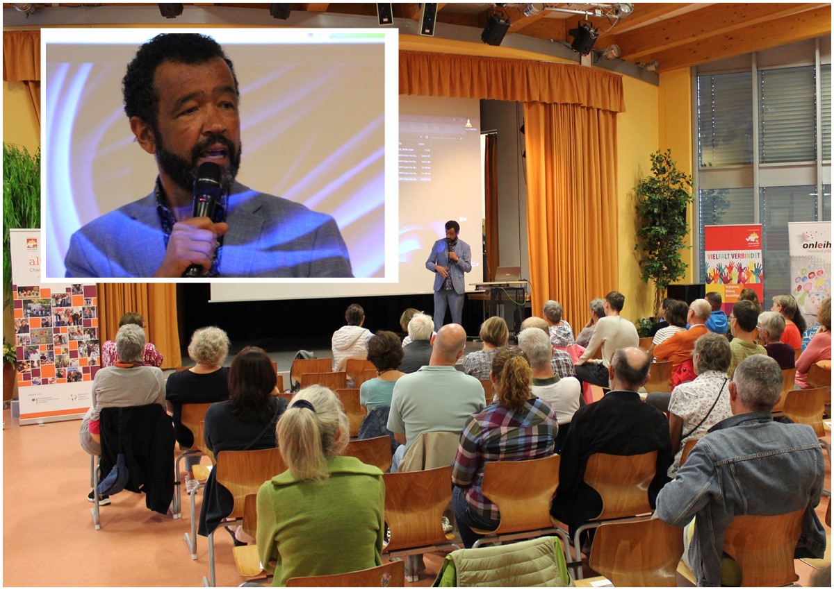 Autor und Kabarettist Marius Jung wnscht sich mehr gegenseitigen Respekt, damit die Menschen besser miteinander auskommen. (Fotos: VG Montabaur / Viola Marschall)