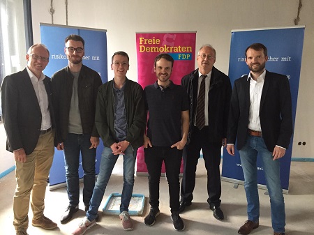 FDP Montabaur besichtigt junge Unternehmen in Montabaur