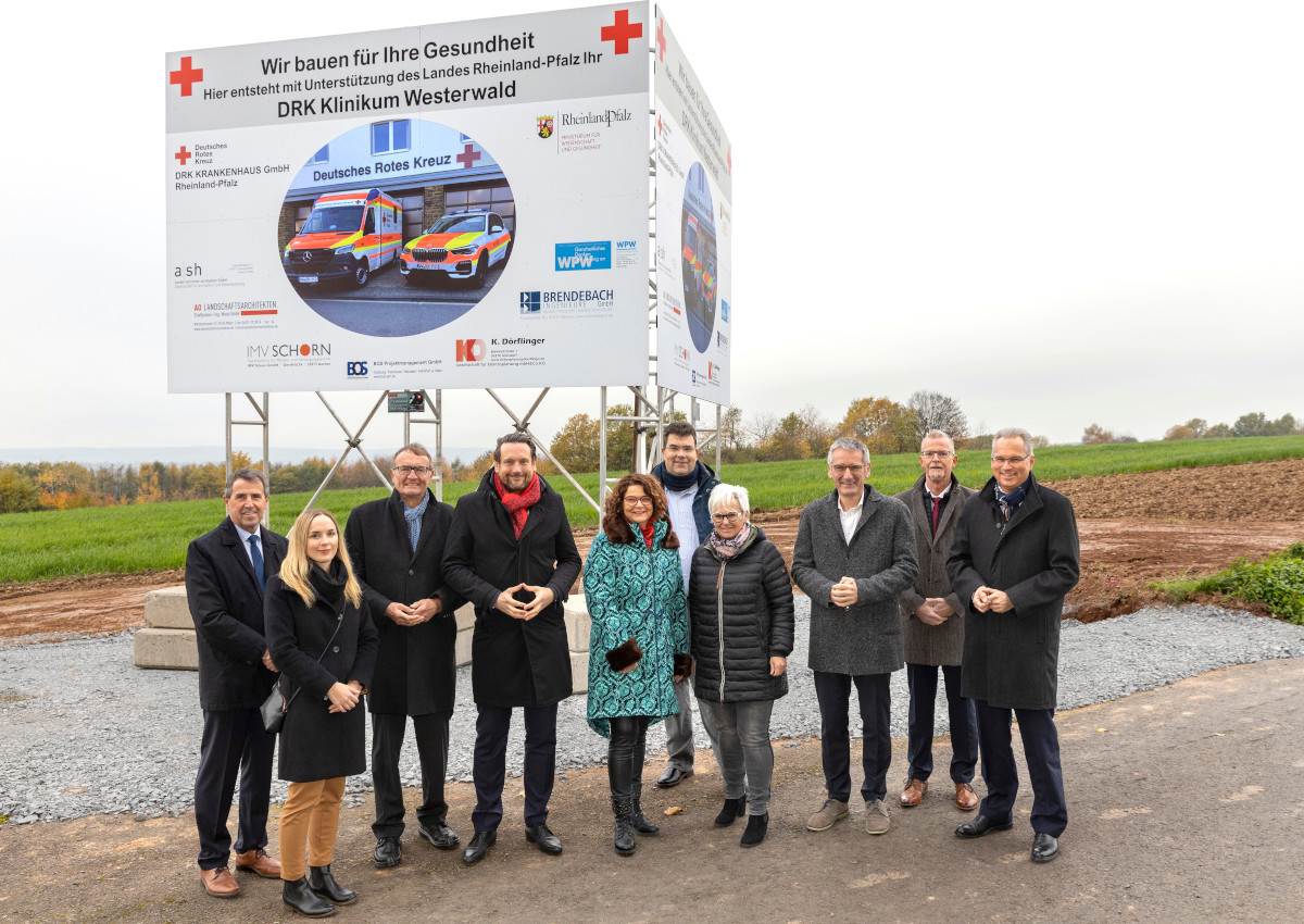Patientenversorgung und Arbeitsplätze sichern: Neubau des DRK Klinikums Westerwald kommt nach Müschenbach