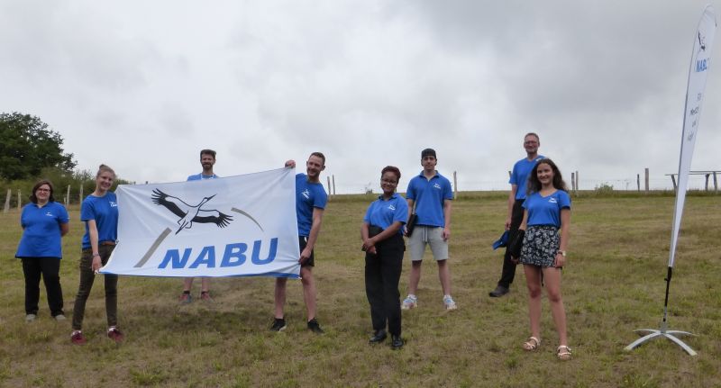 NABU Werberteam mit Vorstandsmitglied Martin Dietz und Regionalstellenleiterin Isabelle Thome. Fotos: NABU