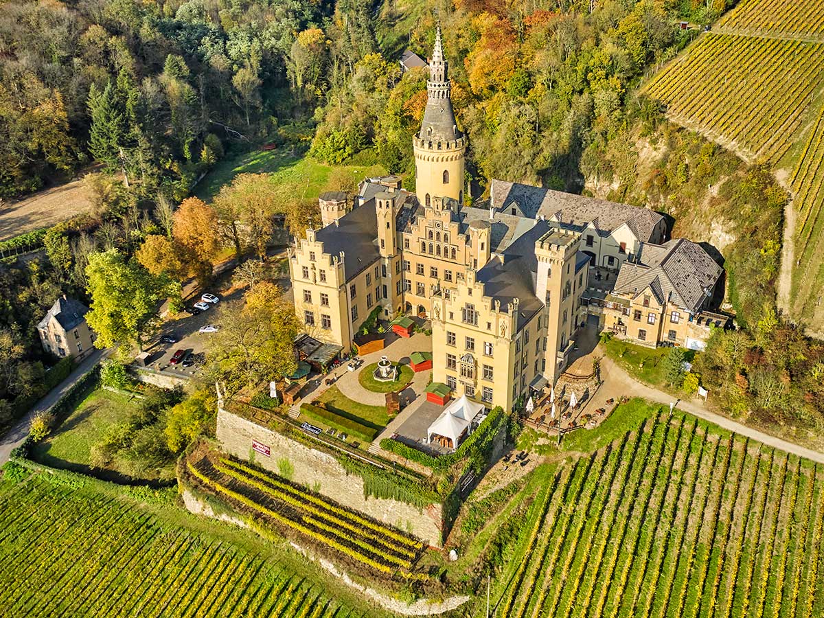 Schloss Arenfels von oben. (Foto: Schloss Arenfels)