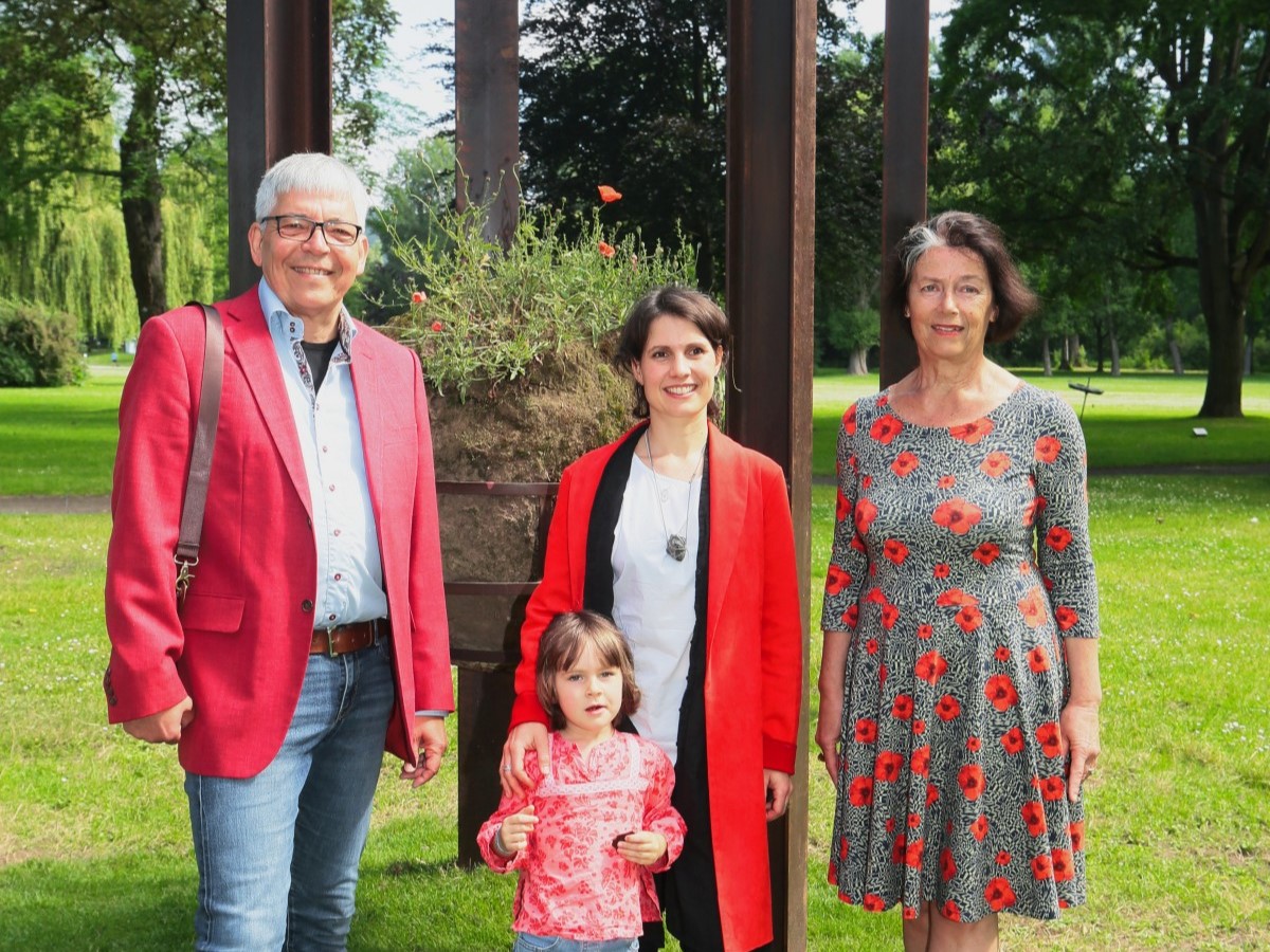 "THEIA" ist nun das 4. Kunstwerk im Umweltskulpturenpark Insel Grafenwerth