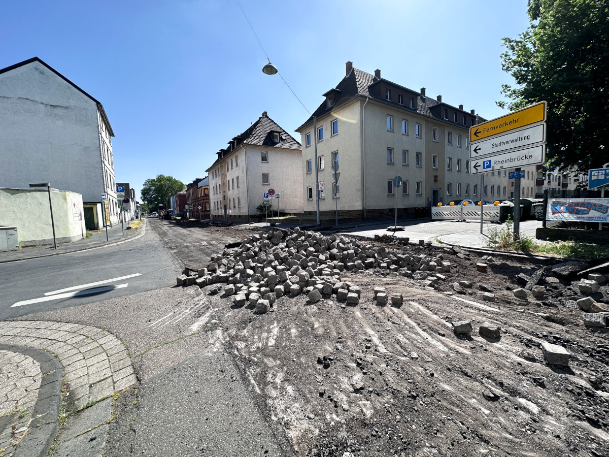 Das Stadtbauamt hat begonnen, die Wilhelmstrae zu sanieren. (Foto: Stadt Neuwied / Viktor Borhardt)
