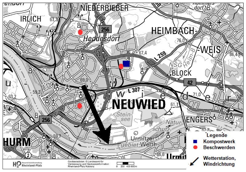 Woher kommt der Gestank im Diestelfeld? Die SGDN ermittelt. Grafik: SGDN