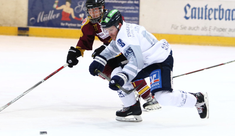 Der inoffizielle Titel des EHC-Wochenend-Torschtzenknigs geht an Michael Jamieson, der in Lauterbach am Freitag zwei- und am Sonntag in Dinslaken dreimal traf. Foto: EHC
