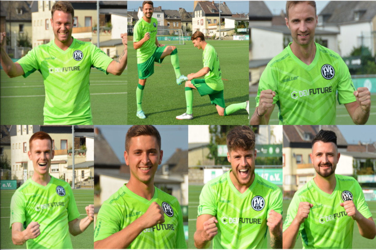 Das Training war hart, die Stimmung trotzdem fantastisch. Und so haben die "Jungs vom Wasserturm" beim Fototermin vor dem Bielefeld-Spiel auch schonmal ein bisschen Jublen gebt. (Fotos: Verein)