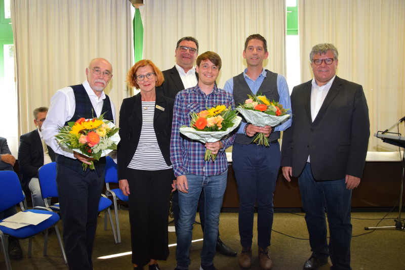 Der 1. Kreisbeigeordneter Michael Mahlert begrte den neuen Leiter des Kreismedienzentrums sowie dessen Stellvertreter nun offiziell. Foto: KV Neuwied