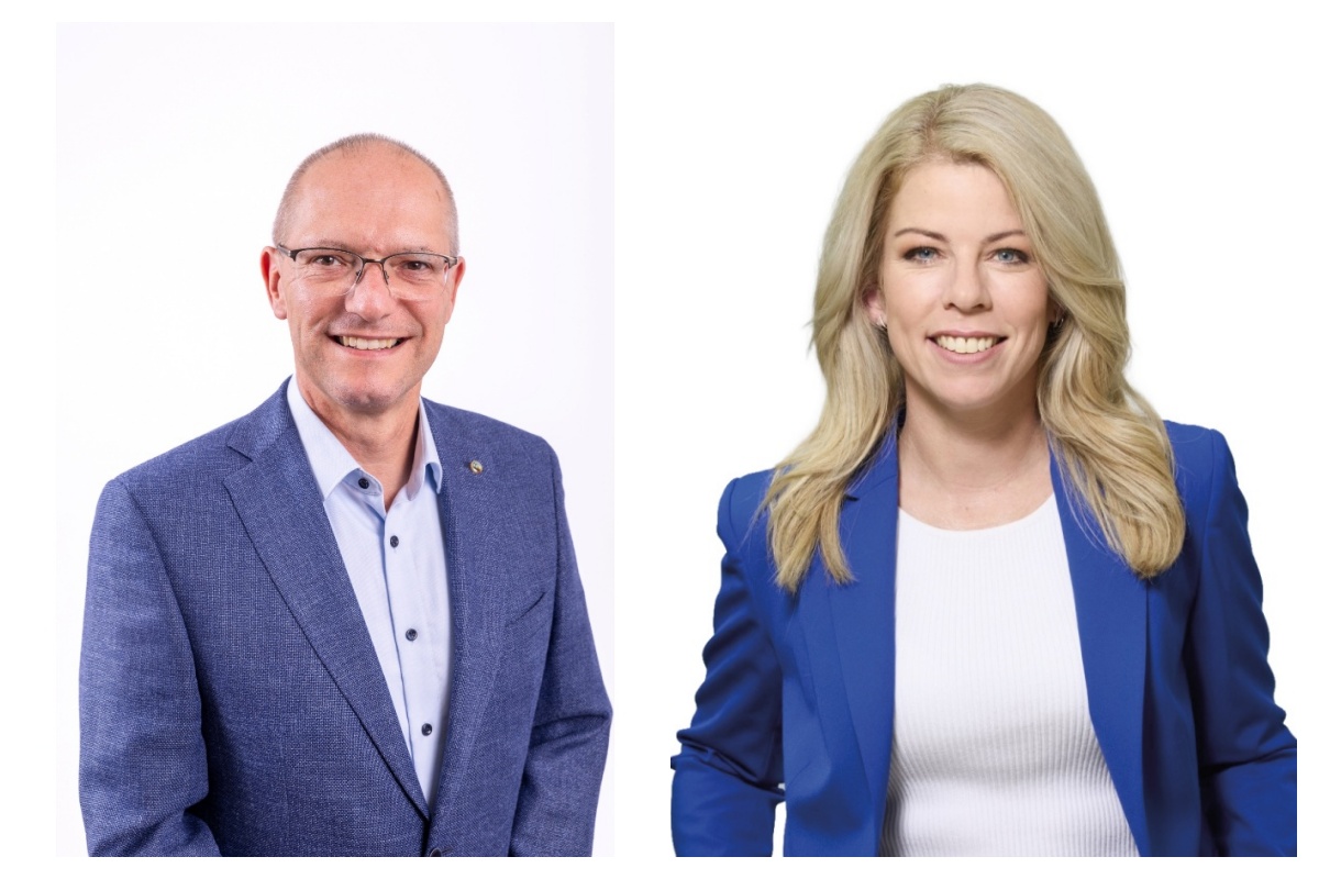 links: J�rgen Schmied (Foto: Dietmar Walter); rechts: Lana Horstmann (Foto: SPD RLP/Susie Knoll)