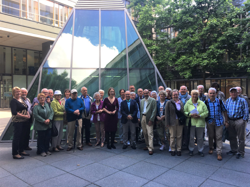 Ellen Demuth begrt Besuchergruppe in Mainz  