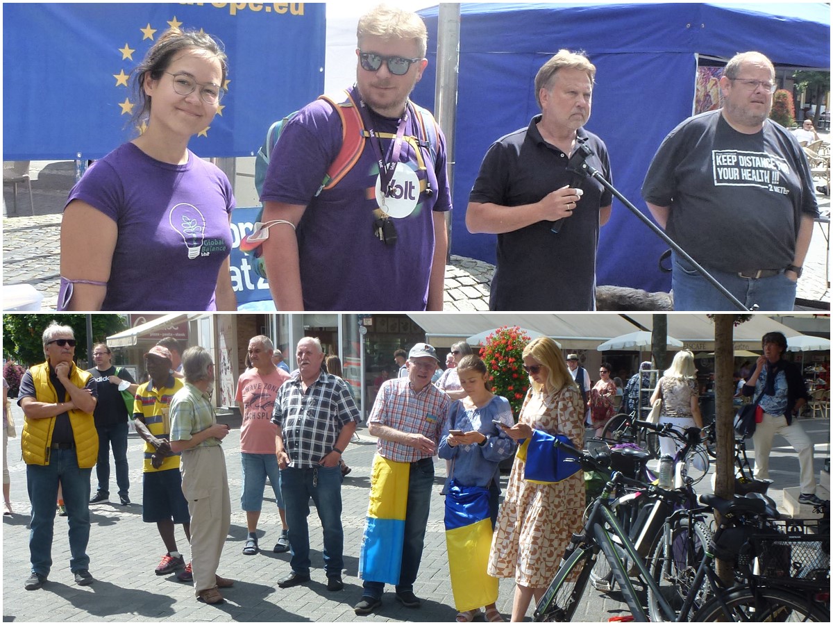 Gesprchsforum und Kundgebung auf dem Luisenplatz. (Fotos: Jrgen Grab)