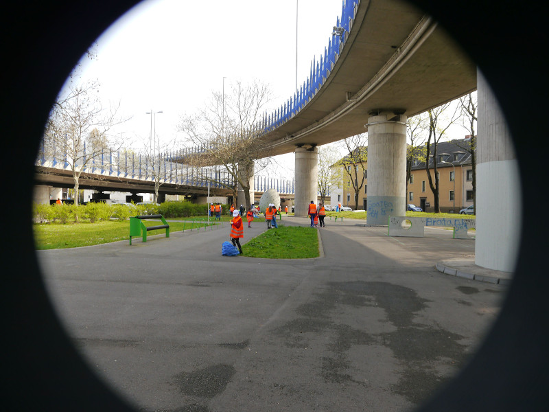 In der sdstlichen Innenstadt geht wieder eine Reinigungsaktion ber die Bhne. Foto: Stadt Neuwied