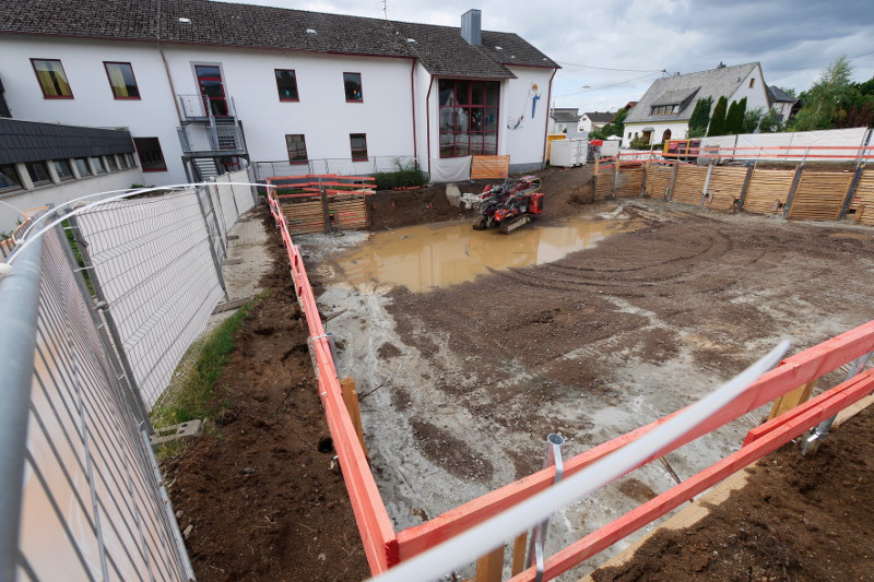 Bis 2020 wird es dauern, bis das Bauwerk unter dem Parkplatz der Margarethenschule fertig ist. Foto: SBN
