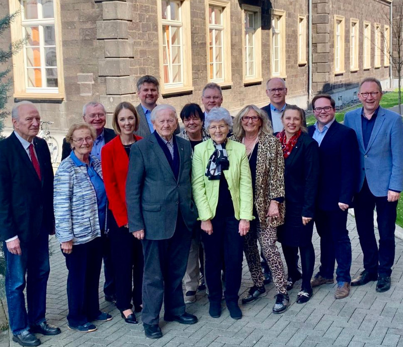 Heinz Schwarz (Mitte) blickte zusammen mit politischen Freunden auf sein erstes politisches Amt in der CDU vor 70 Jahren zurck. Foto: Privat
