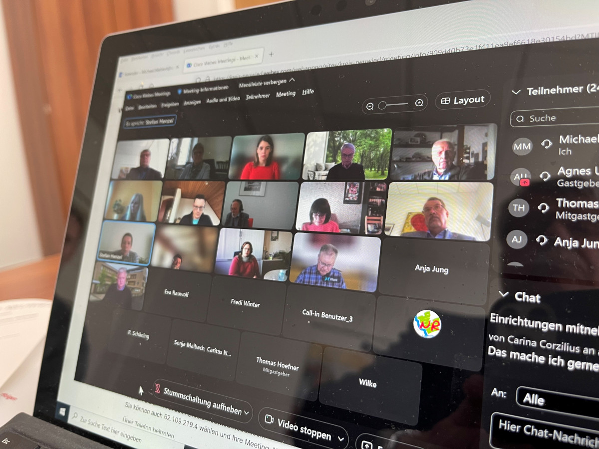 Der Kreis-Sozialausschuss traf sich digital. (Foto: Kreisverwaltung Neuwied)