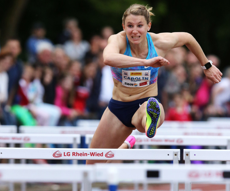 Carolin Schfer gewann 2017 bei ihrem letzten Auftritt im Rhein-Wied-Stadion das Deichmeeting und ist auch am 11. Mai wieder die Favoritin. Foto: Veranstalter
