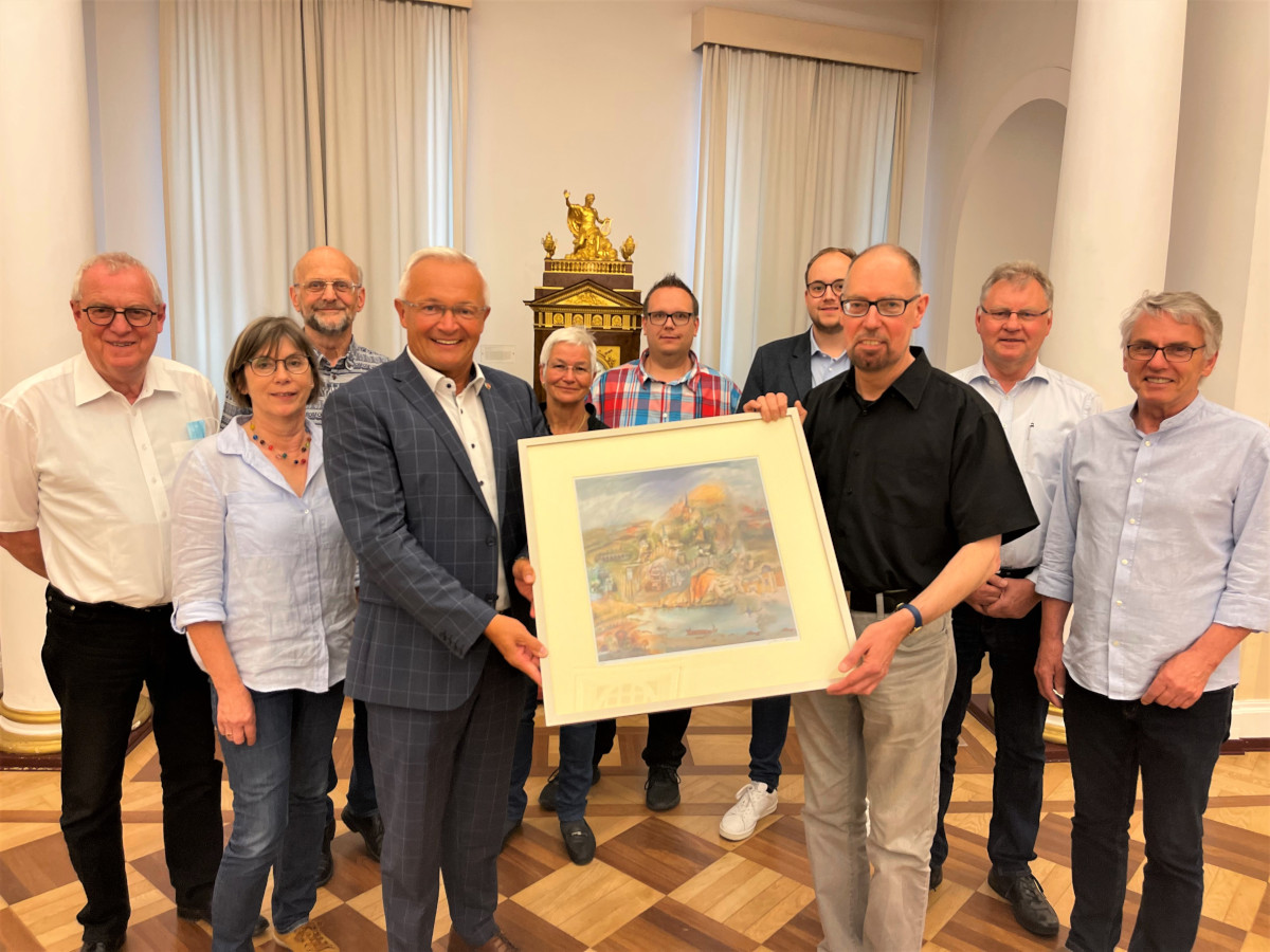 25 Jahre Direktor des Roentgen-Museums: Landrat Hallerbach ehrt Bernd Willscheid